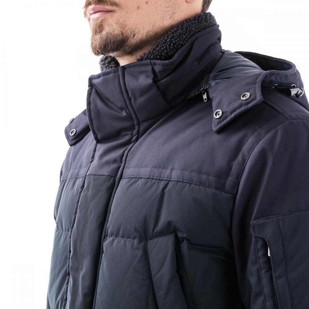 Woolrich Men's Giacca Con Zip Cappuccio Blue main image 1